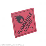Label Flamable Liquid 3 250mm