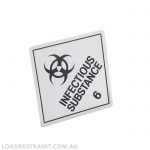 Label - Infectious Substance 250mm